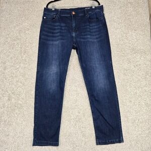 Mugsy Jeans Mens 36x30 Fultons Dark wash Blue Stretch